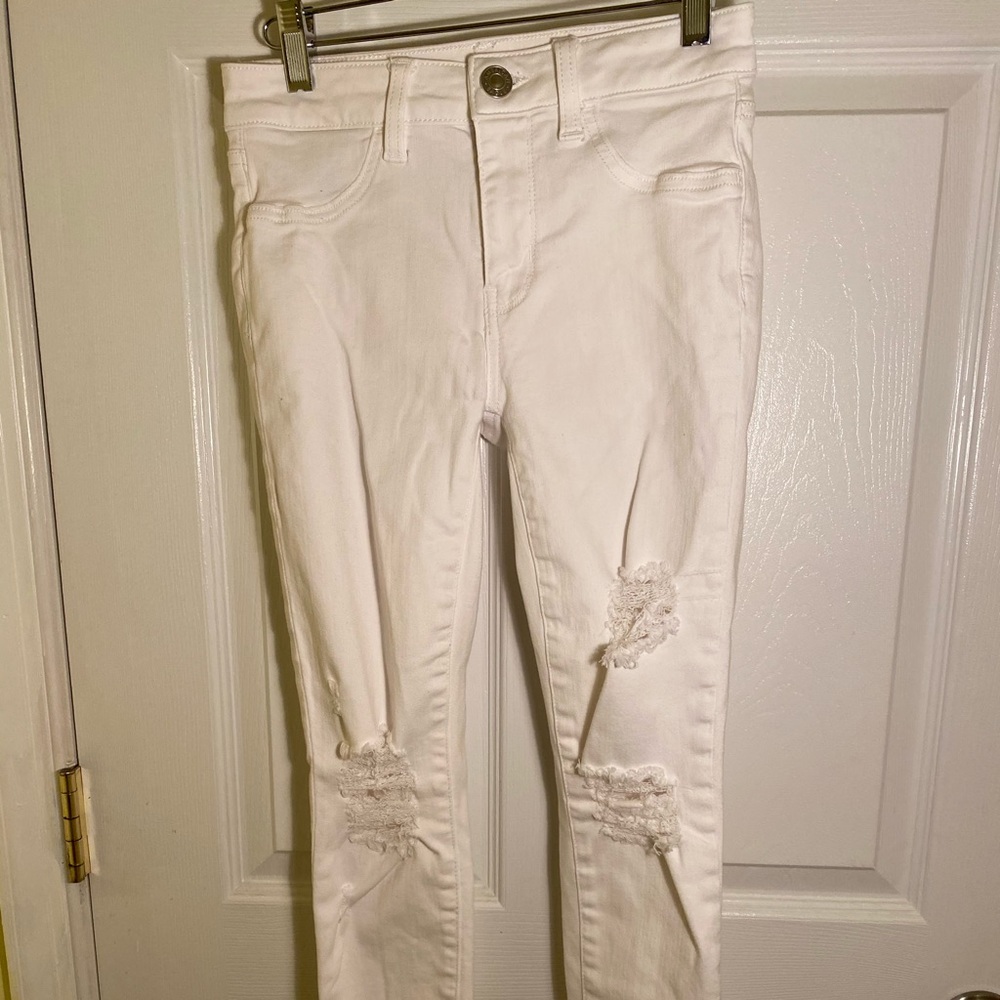 white skinny jeans